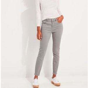 Vineyard Vines Jamie High Rise Women Gray Sz 10 Side-slit Skinny Corduroy Pants